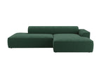 Delimoa 62374DHNQ Right-Hand Corner Sofa in Pine Green Corduroy