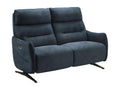 Delimoa Microfiber Reclining Sofa - Dark Blue - Fixed System - without Delimoa - 2-Seater 80341MQDQ