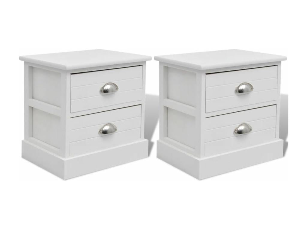 White bedside table 38x28x38 cm 1402097 65524ALLB