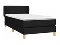 Delimoa bed base with mattress, black, 90x190 cm, fabric, 99434QLGH