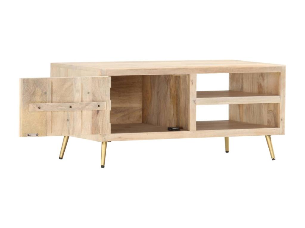 Coffee table 90x45x40 cm Solid mango wood 92462BBJH