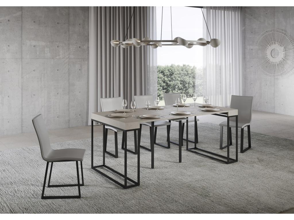 Extendable console table 90x40/300 cm Epoca Cashmere frame Anthracite 06896QRVQ