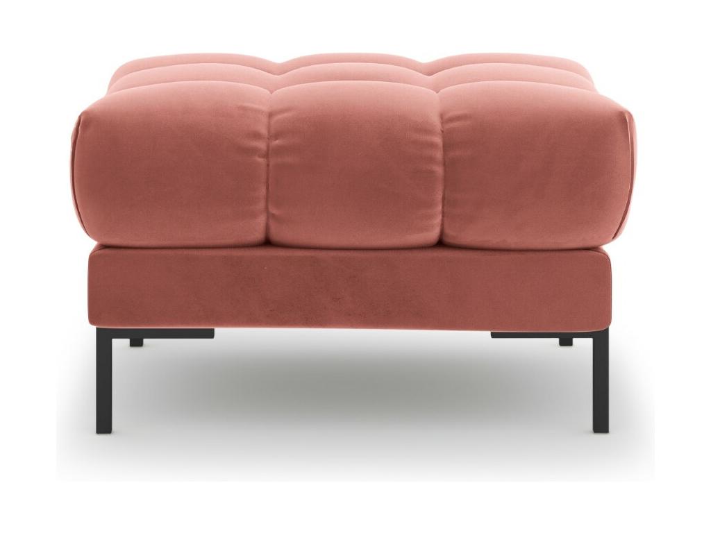 Delimoa - Delimoa Pouf in pink velvet - 60x60x41cm 08120IAPZ