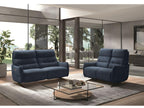 Delimoa Microfiber Reclining Sofa - Dark Blue - Fixed System - without Delimoa - 2-Seater 80341MQDQ