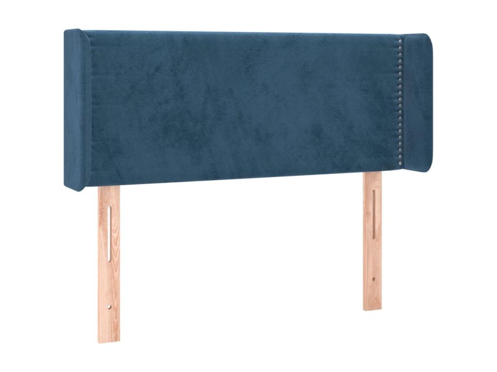 Dark Blue LED Headboard 83x16x78/88 cm Velvet 81794FPUA