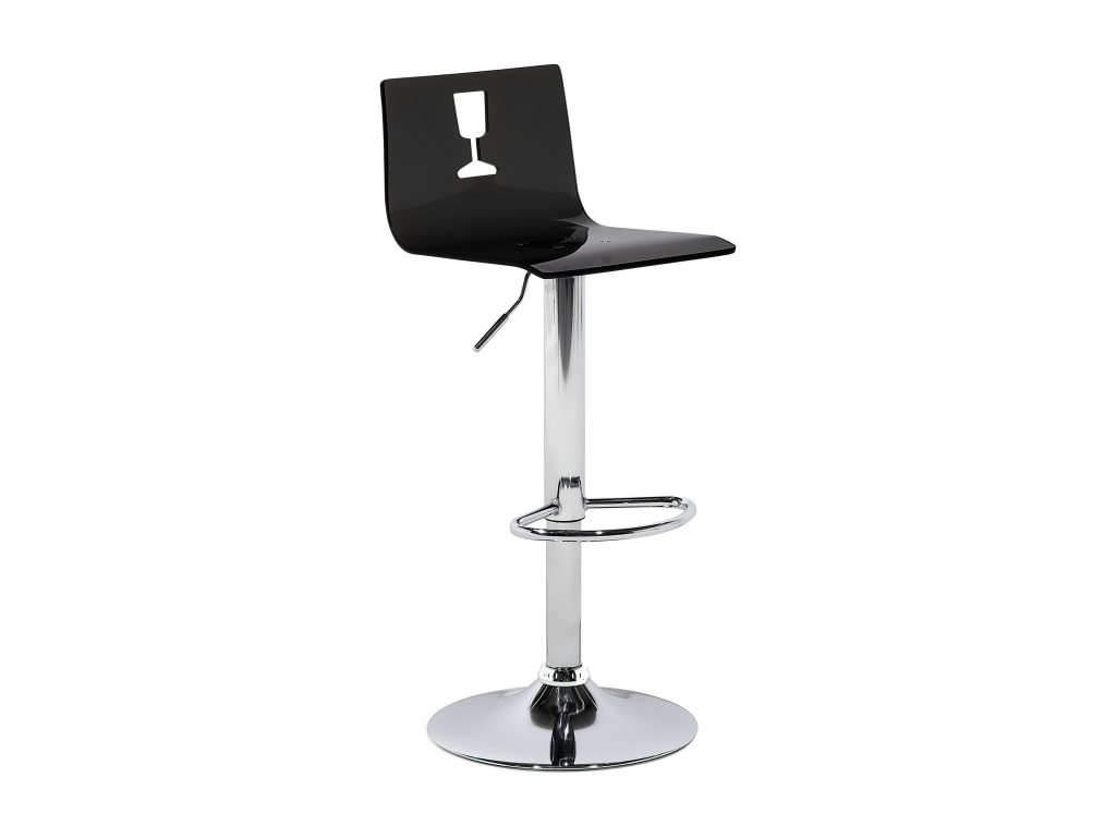 Set of 2 Delimoa Black Bar Stools 27038LWUG