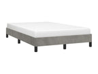 Light grey bed frame 120x190 cm velvet 43181SGNH