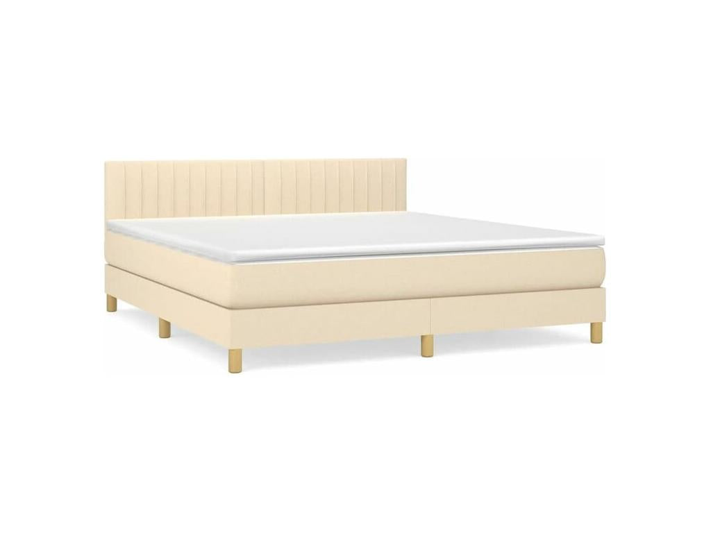 Artanzy bed base with cream mattress 180x200 Fabric 68124FFQN