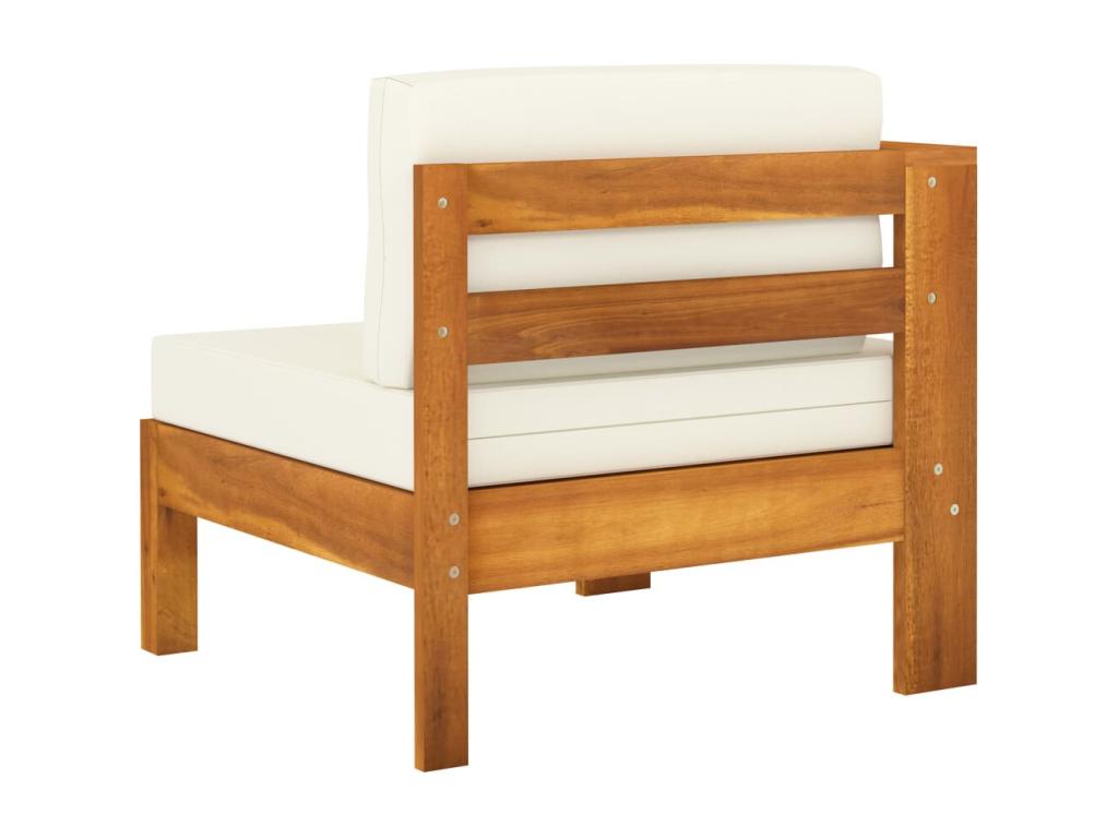 4-seater garden sofa and cushions, cream white, Bois d'Delimoa 74741BHFE