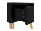 2-Piece Bedside Tables, Glossy Black, 40x40x56cm, Engineered Wood, 62561ATGY