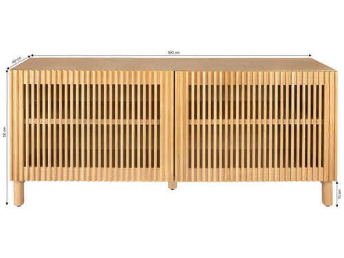 2-door sideboard in wood/ash, 120 cm - Artanzy 07312FTPC