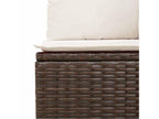 11-piece brown resin wicker garden furniture set with cushions 05104DGAC