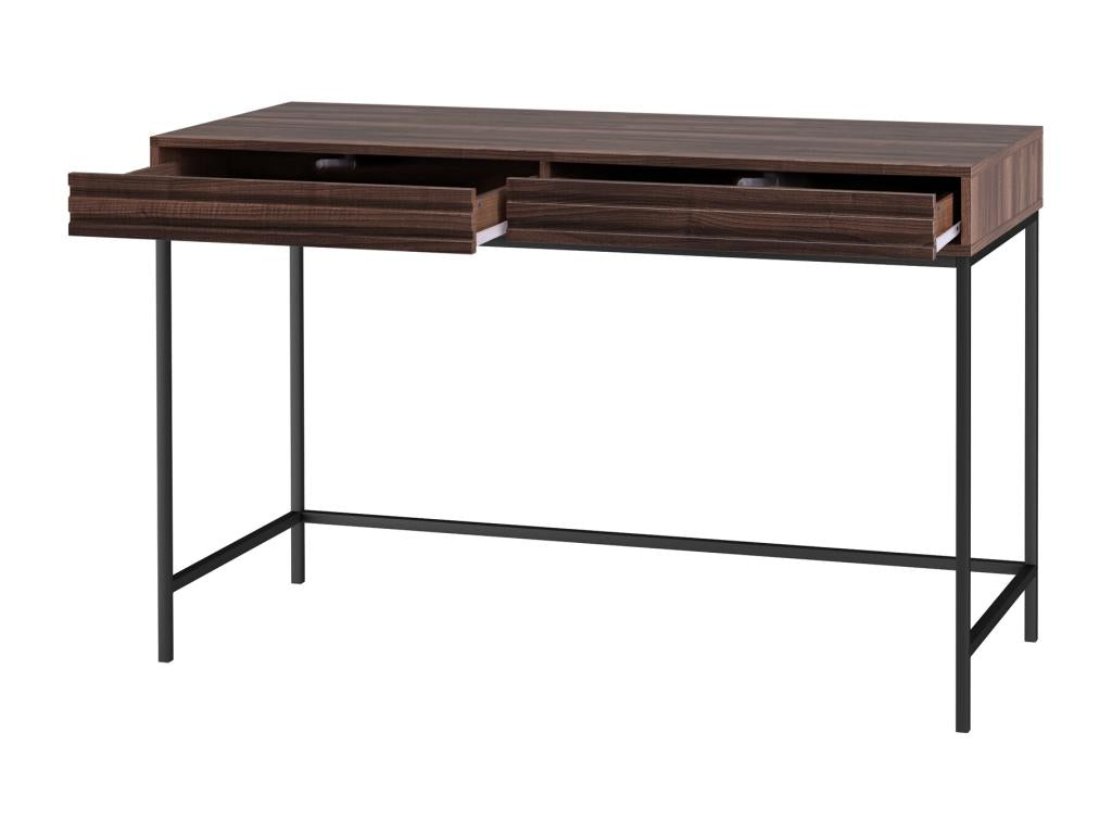 Delimoa - Desk with 2 drawers in walnut effect 31360FPTE