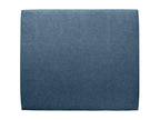 Upholstered Headboard, Blue Fabric, 200 cm Wide - 10 cm Thick, Padded, 76195XQWP