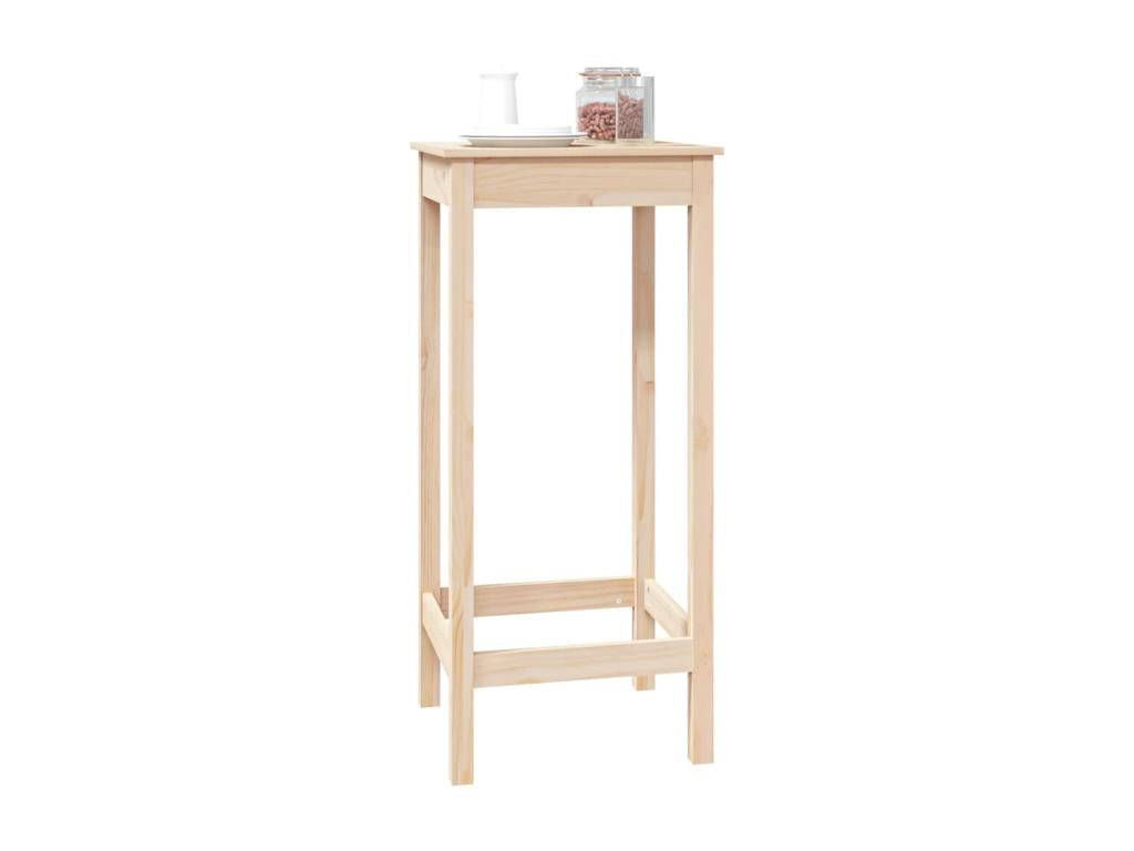 Bar table 50x50x110 cm solid pine wood 41945EOMV