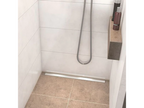 Delimoa Neo 180x90 cm tileable shower tray with horizontal drain, 70 cm finishing strip, 320 adhesive, 83840QTWO