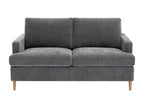 Delimoa 94370TOJI 3-seater convertible sofa in grey fabric