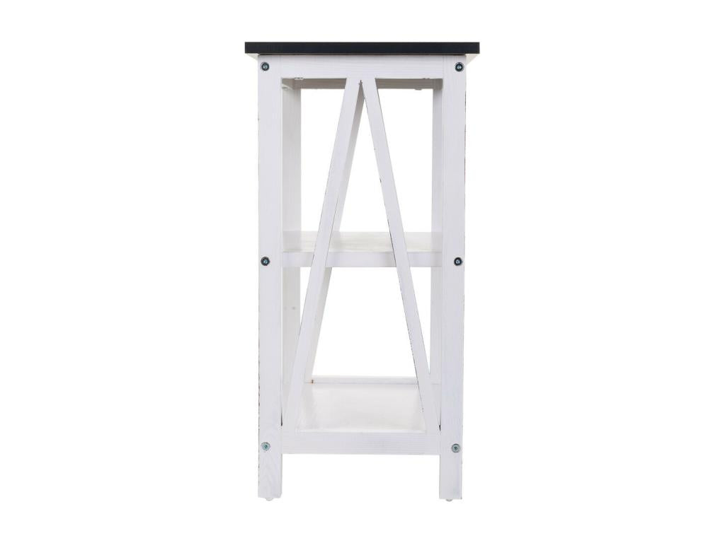 White wooden shelf 40x30x60h 12083MMNW