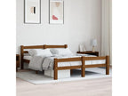 Honey Brown Bed Frame, Solid Pine Wood, 120x200 cm, 26379RWFQ