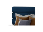 Delimoa blue velvet designer bed - 4 sizes - 180x200 49293ODPE