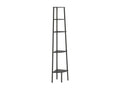 5-Tier Corner Shelf, Black, 45.5x31.5x180 cm, 11441GQAO