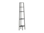 5-Tier Corner Shelf, Black, 45.5x31.5x180 cm, 11441GQAO