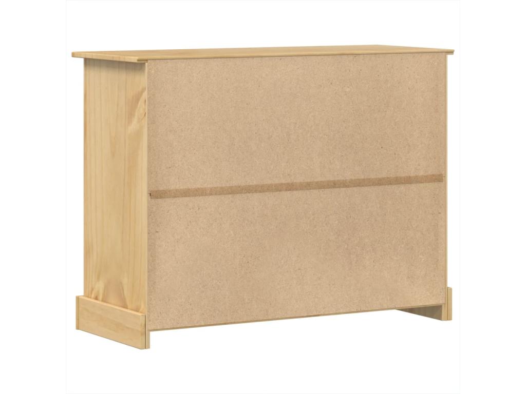 Delimoa chest of drawers 120x48x91 solid pine wood 92936PSPX