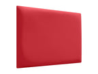 Delimoa Upholstered Headboard in High-Quality Faux Leather, with Interchangeable Self-Adhesive Panels, Red, 180 cm, 33801HVQX