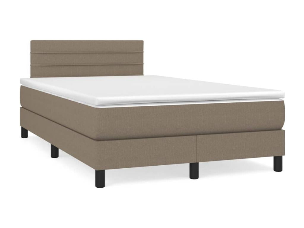 Delimoa bed base with mattress and LED lighting, 120x190 cm, fabric, 17426YSQV