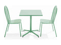 Delimoa 18243UCXH Tilting Garden Table and 2 Bistro Chairs in Sage Green