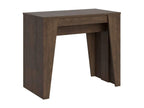 Extendable console 90x48/204 cm Artanzy Small walnut 81012YQQU