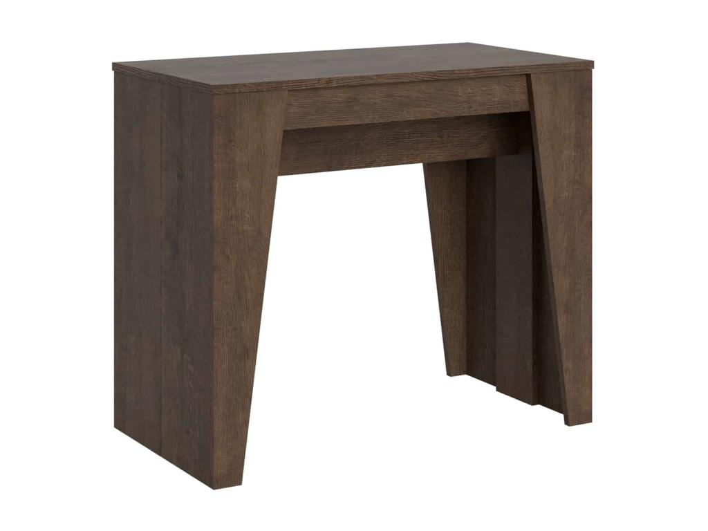 Extendable console 90x48/204 cm Artanzy Small walnut 81012YQQU