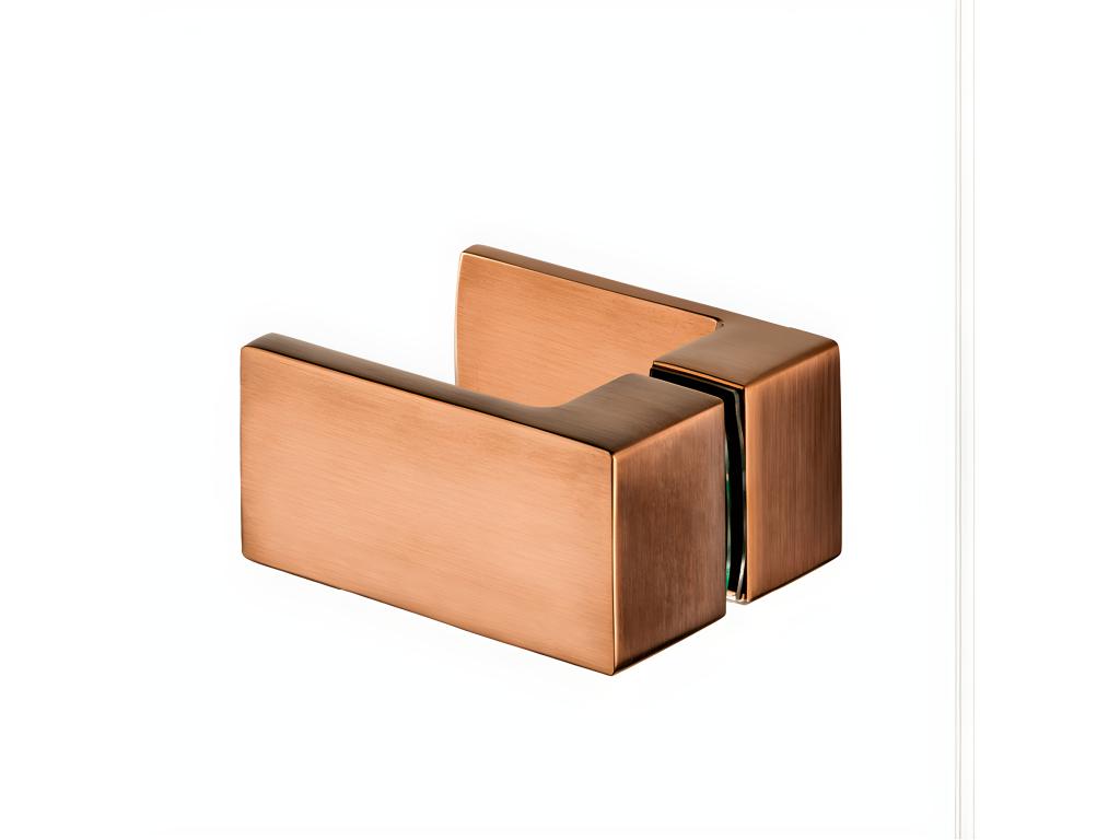 Artanzy COPPER BRUSHED right-hand pivoting shower enclosure, 100x120 cm, brushed copper color, front access, 97625FSYH