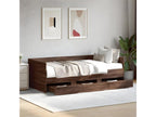 Daybed with drawers, brown oak, 75x190 cm, engineered wood, 11204RKRL