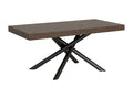 Artanzy Extendable Table 90x180/440 cm Walnut with Anthracite Frame 89309HHNC