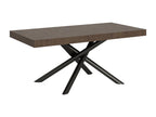 Artanzy Extendable Table 90x180/440 cm Walnut with Anthracite Frame 89309HHNC