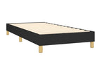 Delimoa bed base with mattress, black, 90x190 cm, fabric, 99434QLGH