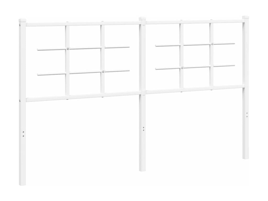 White metal headboard 160 cm 38259OSLF