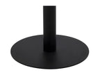 Artanzy round bar table in light wood with black metal legs, 80cm diameter, 41745FQYL