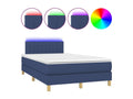 Artanzy bed base with mattress and blue LED light, 120x190 cm, fabric, 84496VGRG