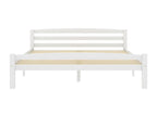 White Bed Solid Pine Wood 160x200 9 05070PGCY