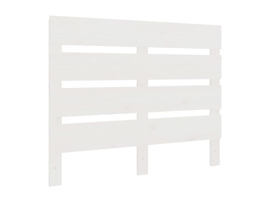 White bed frame 90x200 cm Solid pine wood 48342XRWX