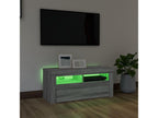 TV stand with Delimoa LED lights, grey, 90x35x40 cm, 09360CQVH