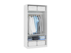 White Wardrobe 100x50x200 18411UDHZ