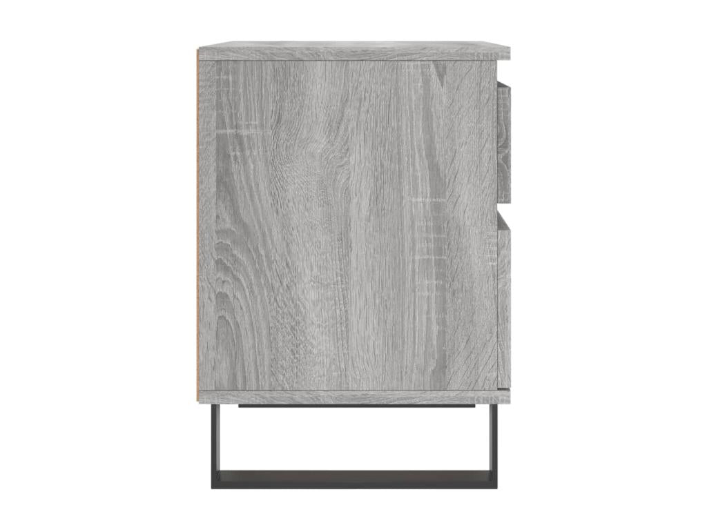 Delimoa 2-piece bedside tables, grey, 40x35x50 cm, engineered wood, 33298LYPB