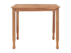 Garden dining table 85x85x75 cm Solid teak wood 58354TQPP