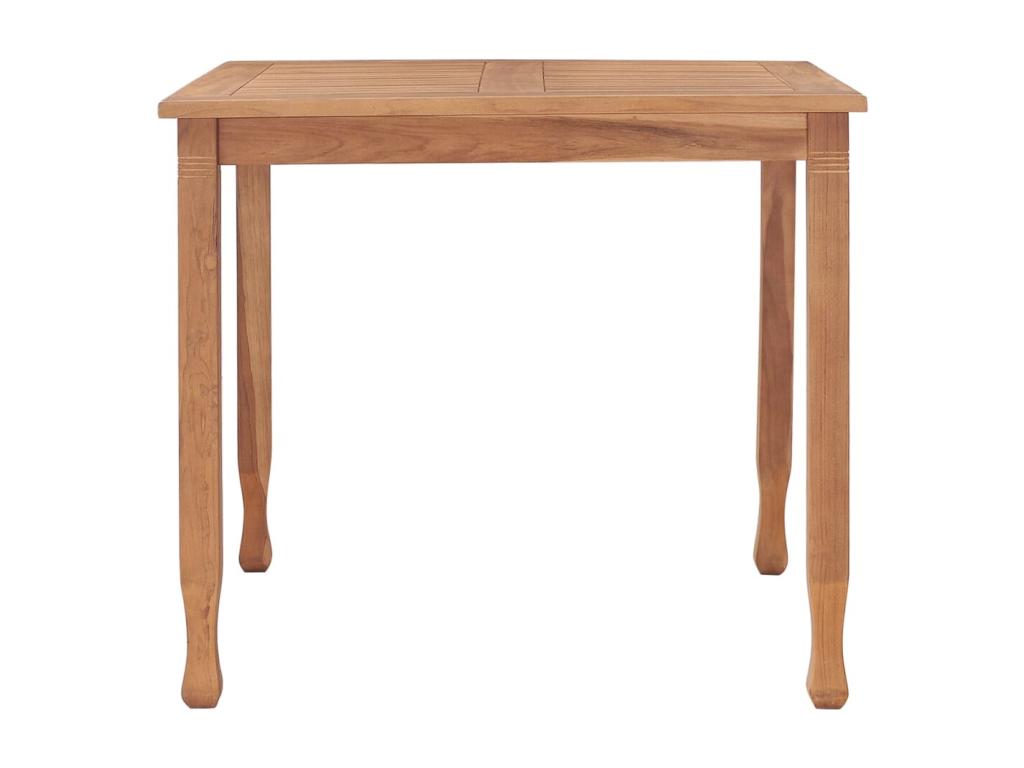 Garden dining table 85x85x75 cm Solid teak wood 58354TQPP