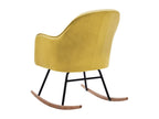 Mustard Yellow Velvet Rocking Chair 49315ZYFL
