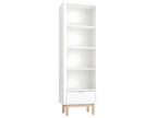 Delimoa White Column Bookcase 26974DEUW