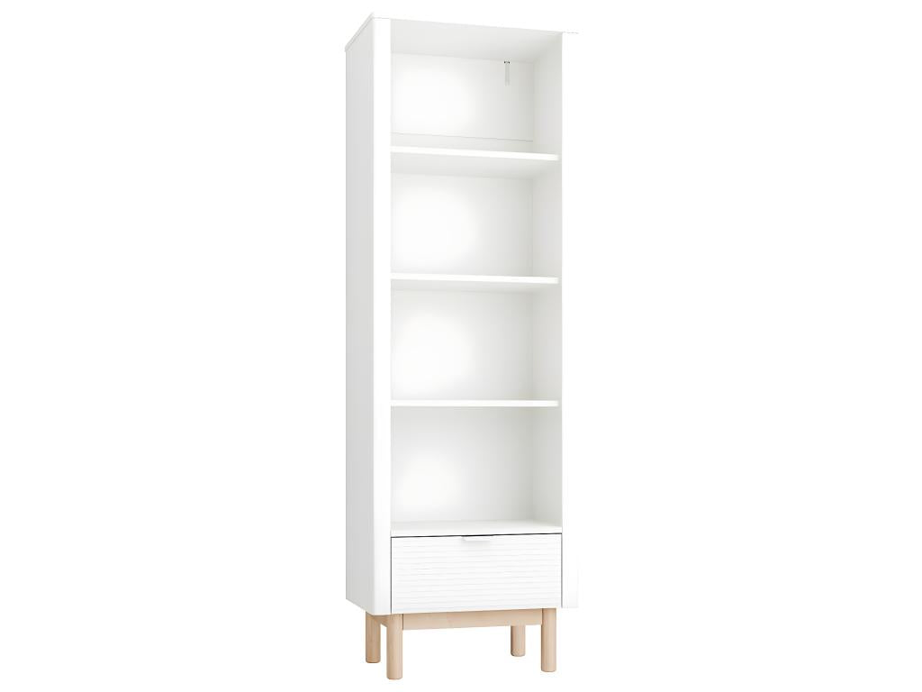 Delimoa White Column Bookcase 26974DEUW